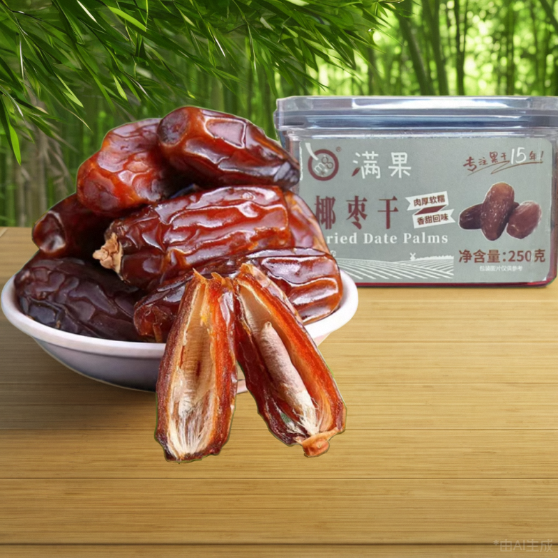 夏季新品 满果 椰枣干蜜饯果干零食