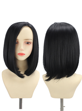 毒蛇蝰蛇 Viper 无畏契约 Valorant 黑色长扣边偏分仿真头皮动漫