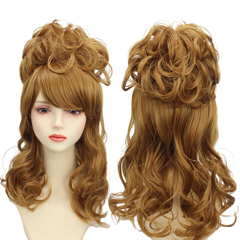 LaDy Gaga DIE WITH A SMILE金色菠萝头空心卷发 70复古造型假发,模玩/动漫/周边/娃圈三坑/桌游,COSPLAY配件/道具/人偶服,淘宝优惠券,粉丝福利购,淘宝优惠卷