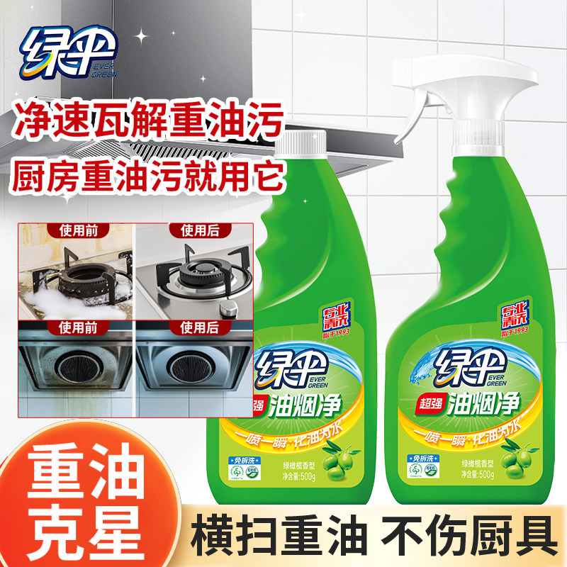 绿伞免拆洗强力家庭装油烟净油