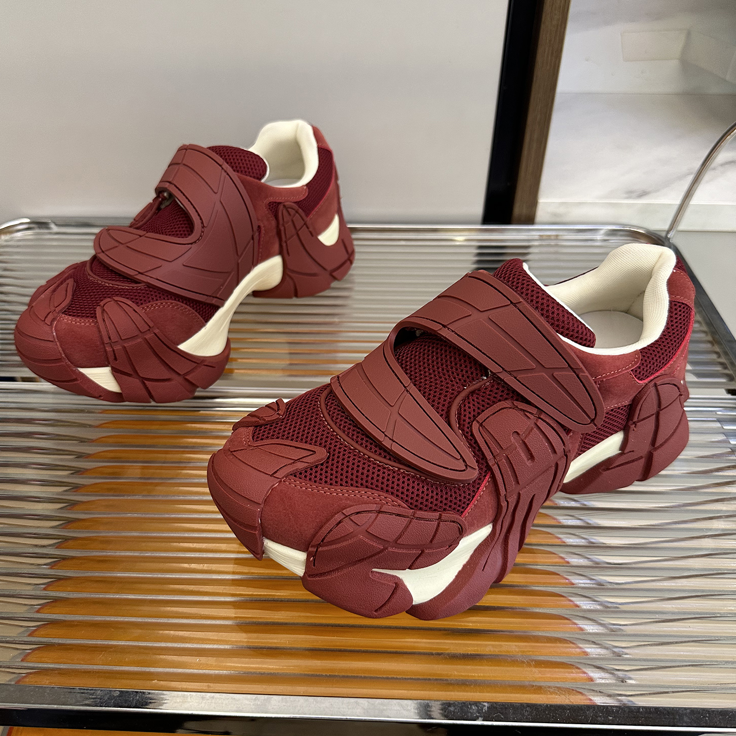 厚底增高八爪鱼魔术贴老爹鞋女款