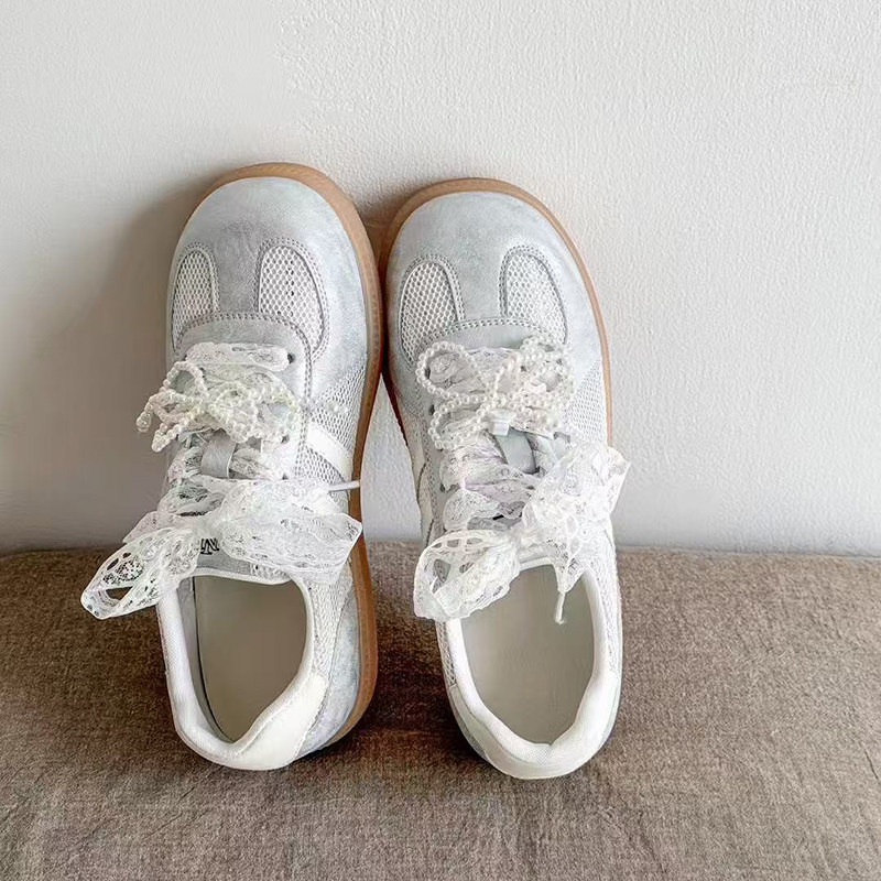 小白鞋女真皮百搭透气网面轻便软底不累脚珍珠蕾丝休闲德训鞋板鞋,女鞋,时尚休闲鞋,淘宝优惠券,粉丝福利购,淘宝优惠卷