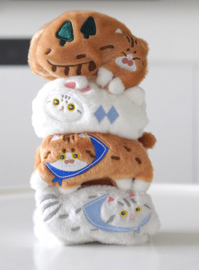 woou萌玩MEWJI妙吉原创兔年卡通猫咪可爱毛绒少女心抓夹鲨鱼夹