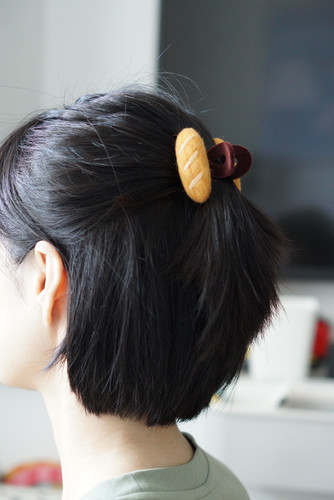 woou萌玩原创手作羊毛毡中短发发量少小抓夹鲨鱼夹发夹饰品