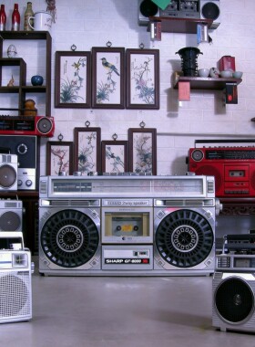 性能无暇 92品相原装夏普收录音机GF-6060与GF-6161老收录机磁带