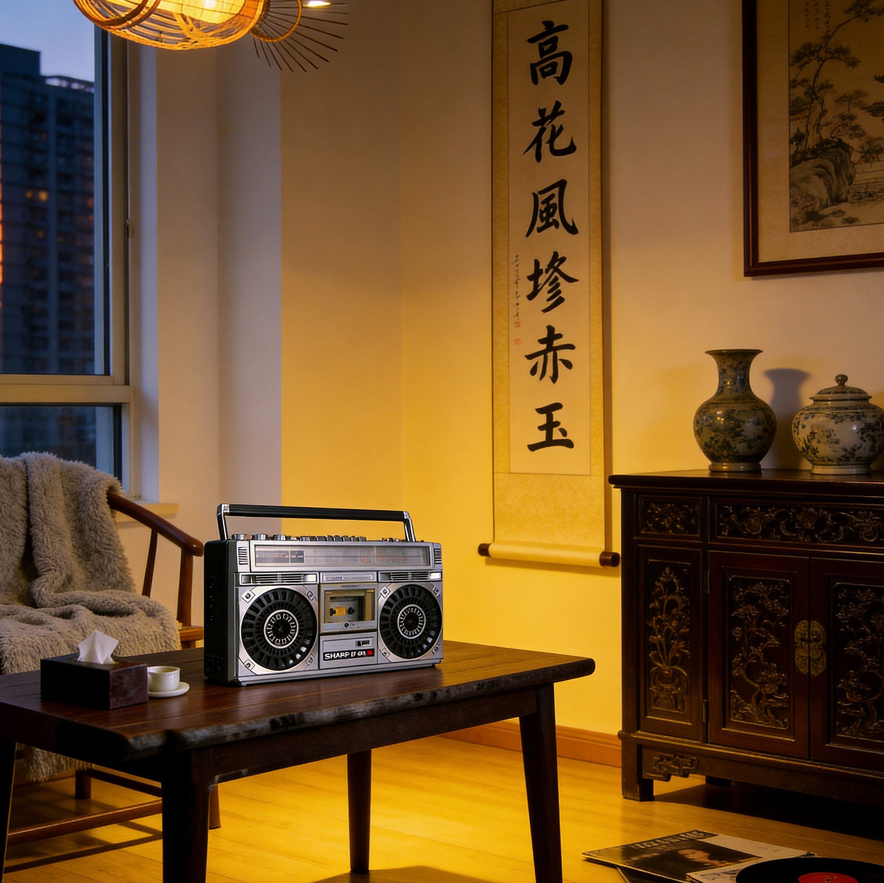 性能无暇 90品相No.690原装夏普收录音机GF-6060 老收录机磁带机