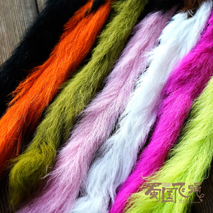 现货进口小牛尾飞钓饰带若虫干式毛钩 绑制材料 蜀国飞蝇