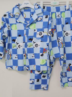 久岁伴男童莫代尔秋冬睡衣家居服