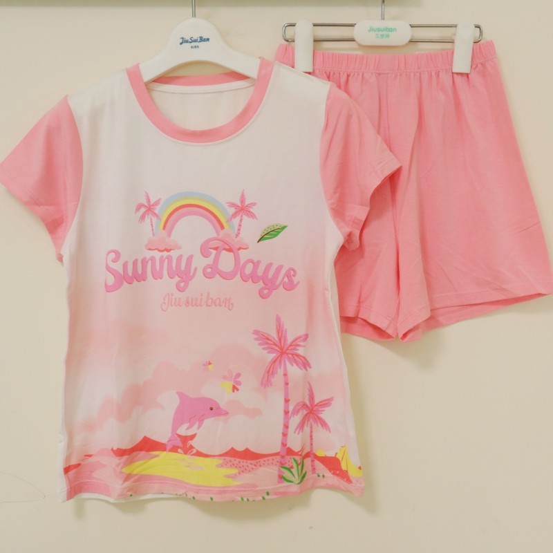 新款久岁伴女童短袖短裤套装夏季莫代尔薄款睡衣睡裤儿童家居服,童装/婴儿装/亲子装,家居服套装,淘宝优惠券,粉丝福利购,淘宝优惠卷