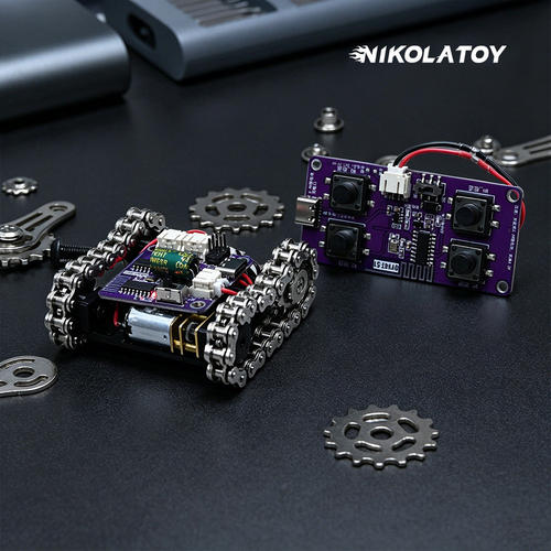 NIKOLATOY微型金属坦克机器人