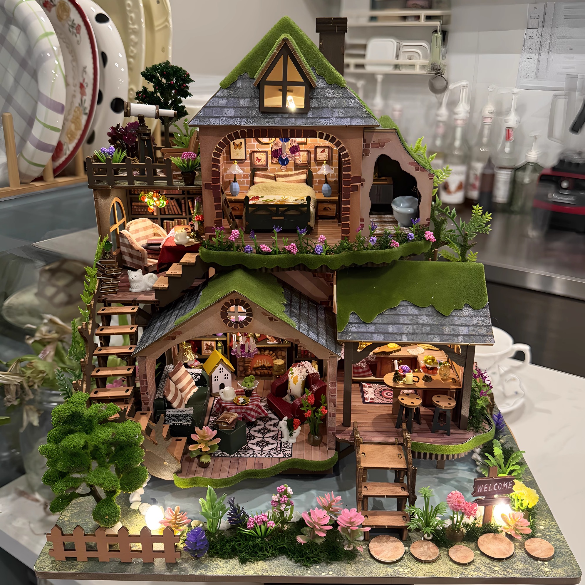 森林奇遇diy小屋3D立体拼装模型