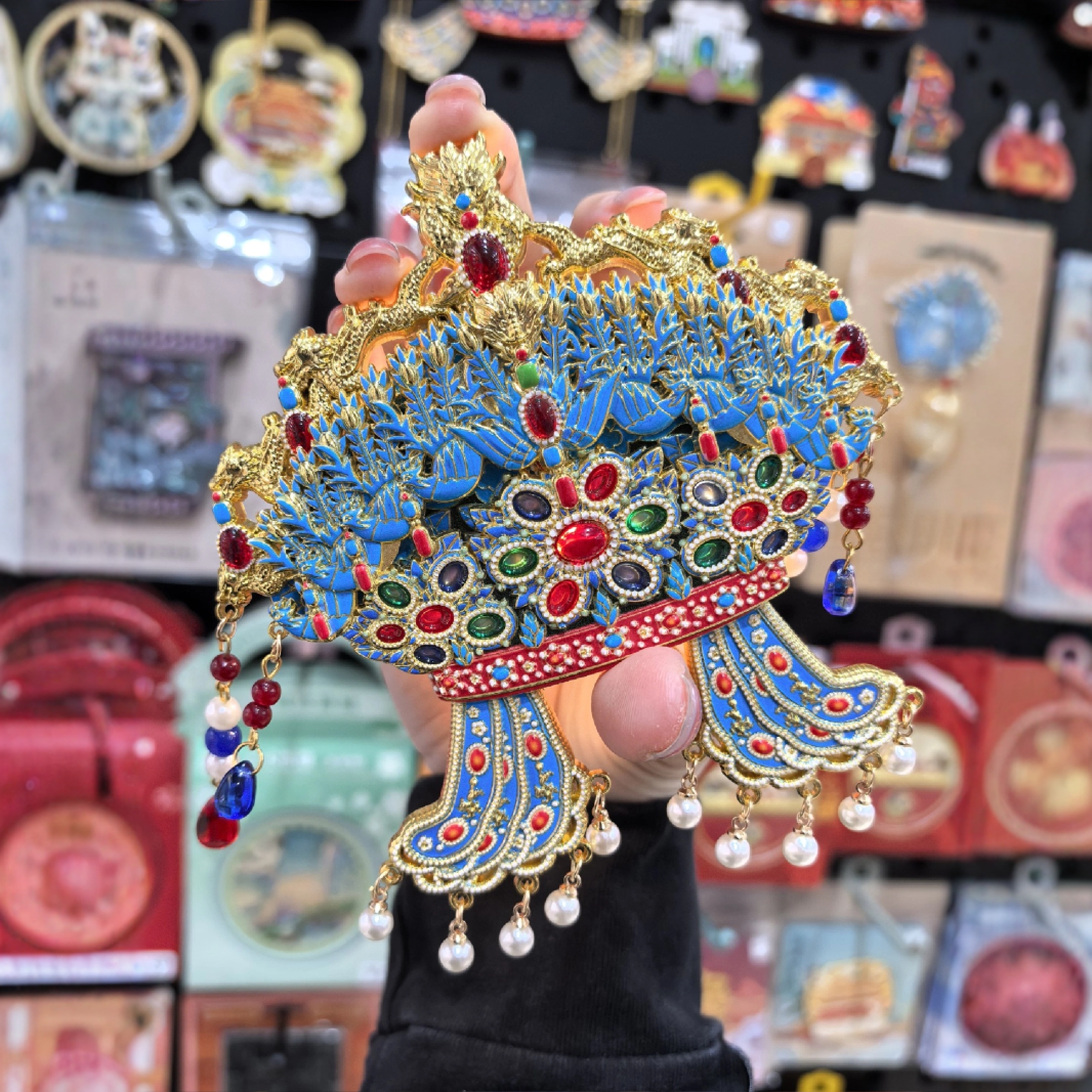 十二龙九凤冠非国博凤冠冰箱贴