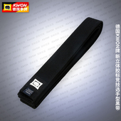 道郎 德国KWON牌立体胶标跆拳道黑带 精细轻韧绣字漂亮打结不易松