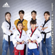 道郎 大胸标 新款 adidas阿迪达斯跆拳道服品势服成人儿童 官方正品