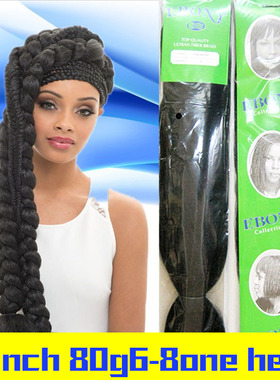 欧美辫接黑色假发女中长假发脏辫非洲小辫子XPRESSION YAKI BRAID