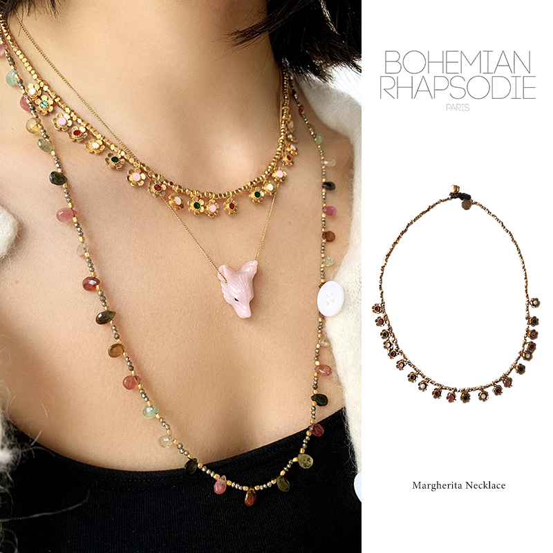 BohemianRhapsodie珐琅镀金项链