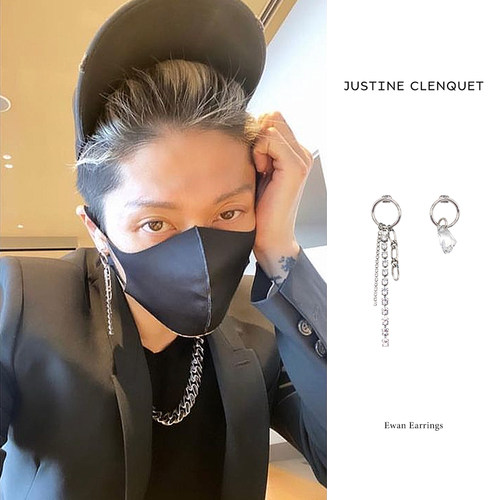 JUSTINE石原贵雅miyavi同款耳环