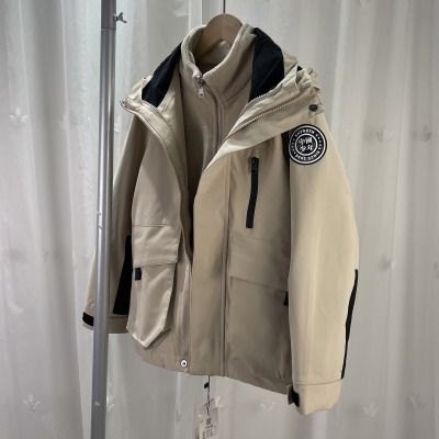 K 童装男大童三合一冲锋衣青少年儿童可脱卸摇粒绒内胆外套