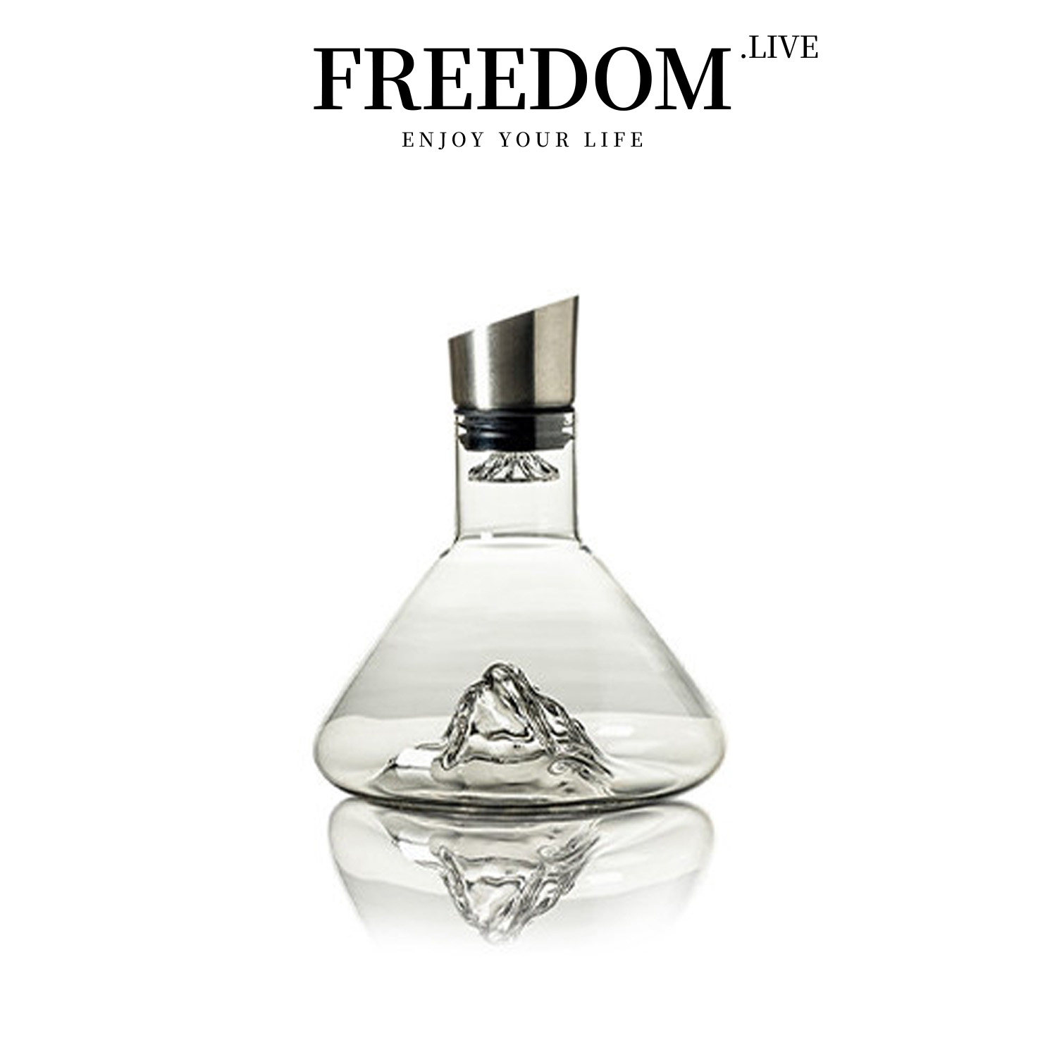 FREEDOM.LIVE  酒具高端冰山红酒醒酒器快速分酒器 | 山峰