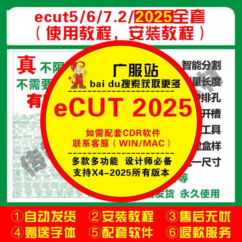 CDR自动排版插件ecut7.设计素材/源文件