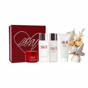 【礼盒干花】神仙水30ml清莹露30ml面霜洁面护肤套餐套装送人