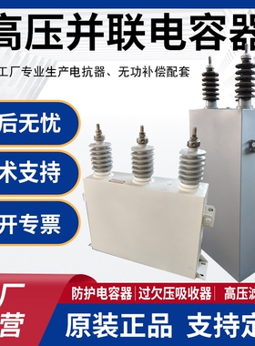 高压并联电容BFM11/√3-100-1W定制各种电压成套高压柜补偿电容