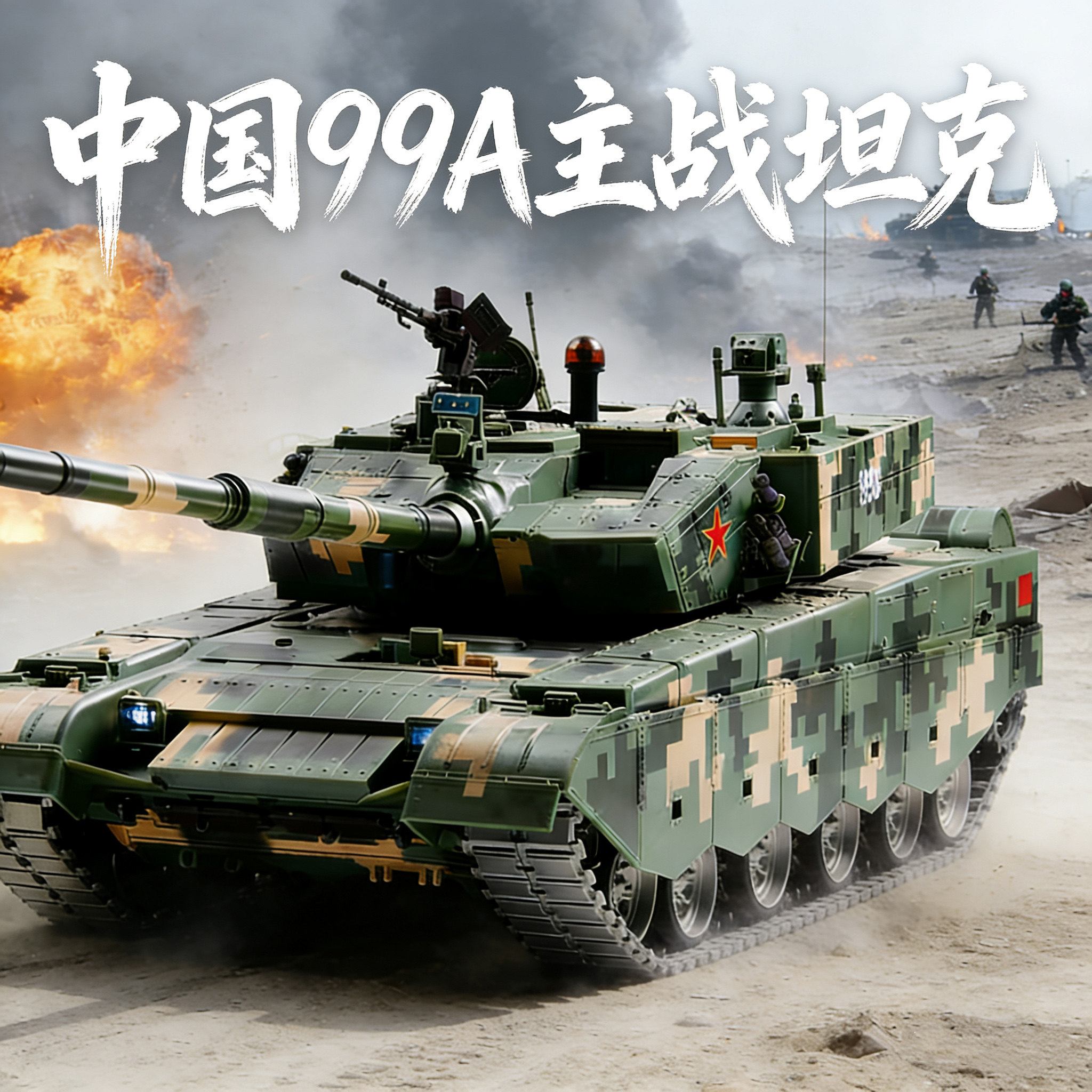 恒龙99A仿真遥控坦克超大号玩具