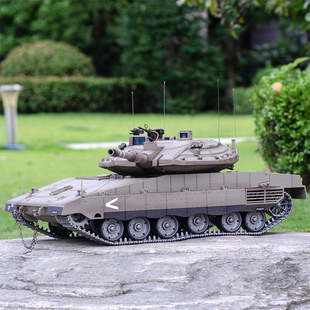 恒龙梅卡瓦遥控坦克超大履带金属电动对战越野男孩玩具四驱遥控车