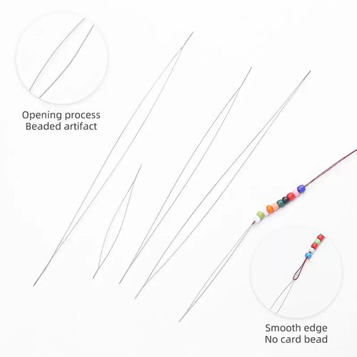 开口串珠针可穿过1.5mm的米珠