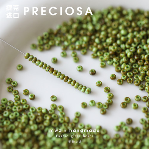 捷克进口毕加索石纹米珠玻璃珠