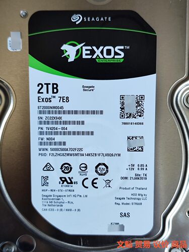 出18个希捷/曙光ST2000NM0045硬盘  曙光服务器.议价