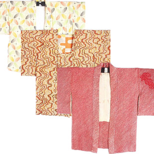 古着vintage传统日本制和服浴衣羽织和风印花舞台宽松外套开衫154