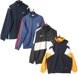 vintage古着日系BF风运动街头休闲学院嘻哈风格 撞色刺绣夹克外套