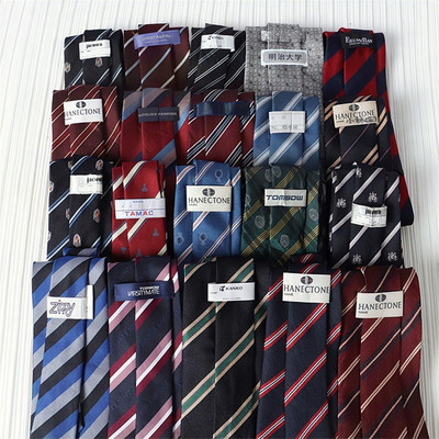 vintage古着中古日制校供JK学院风学生西装领带校徽英伦西装领带