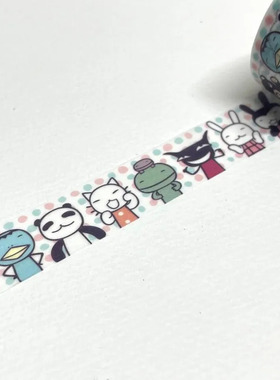 ●JY杂货●国内现货日本aranzi可爱小动物胶带 手帐装饰拼贴ins