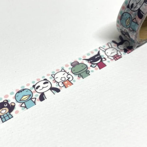 ●JY杂货●国内现货日本aranzi可爱小动物胶带 手帐装饰拼贴ins