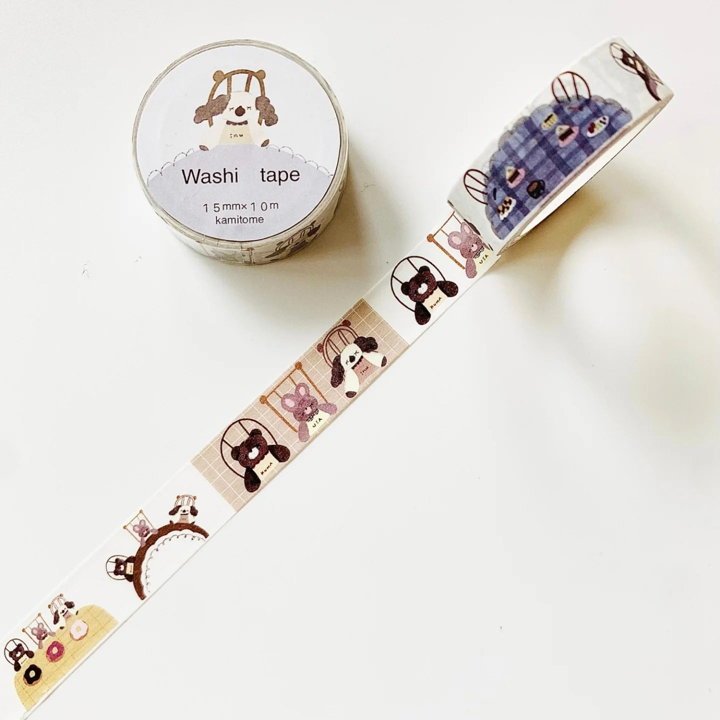 ●JY杂货●国内现货日本kamiotome可爱动物胶带 手帐装饰拼贴ins,文具电教/文化用品/商务用品,和纸胶带,淘宝优惠券,粉丝福利购,淘宝优惠卷