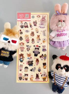 ●JY杂货●国内现货日本frontier作者款透明贴纸 手帐装饰拼贴ins