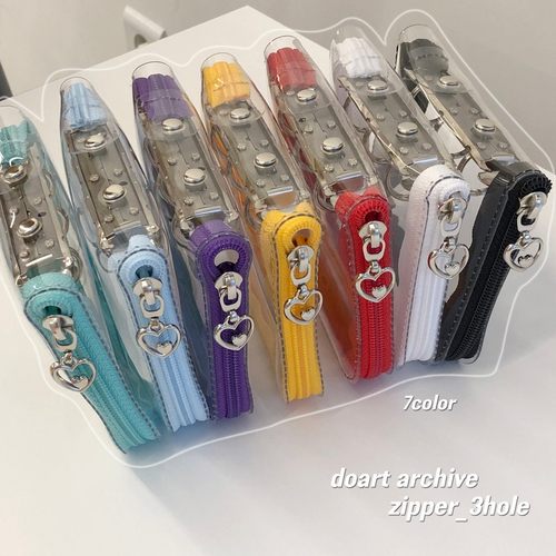 doart彩色拉链迷你活页本