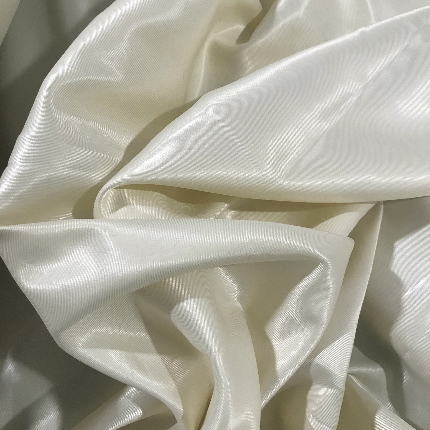 蚕丝绸时装汉服上袄里衬面料纯色防静电斜纹贴里布料  家博纺织