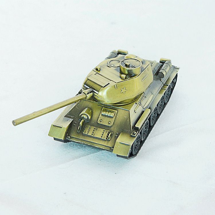 厂家合金仿真DIY越野坦克模型摆件工艺品装饰品 合金坦克轮子T34