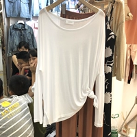 Черный лонгслив, осенний, коллекция 2023, оверсайз, свободный крой, круглый воротник, защита от солнца