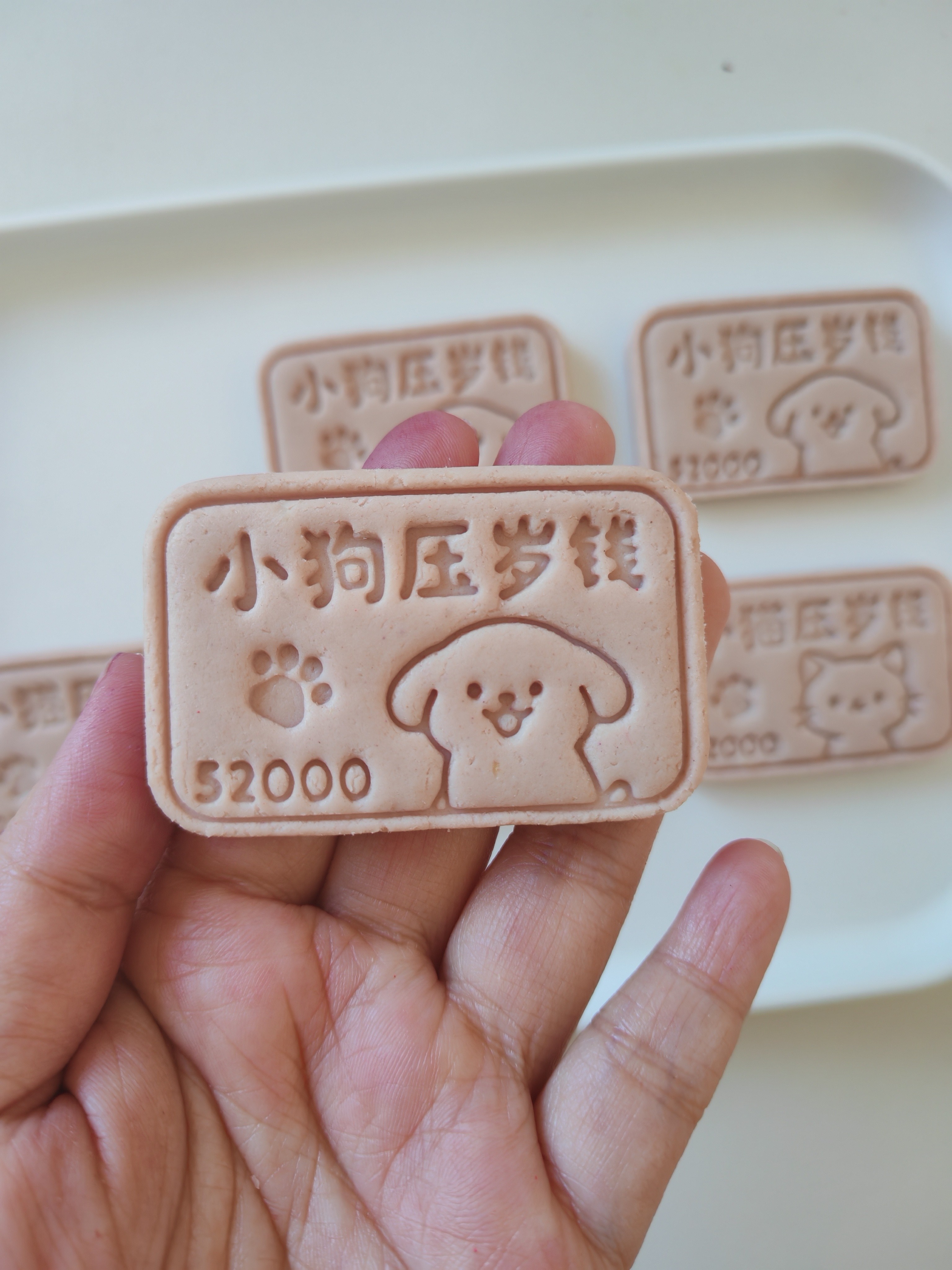 宠物零食纯手工自制无添加新年压岁钱猫狗通用奖励互动零食饼干