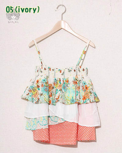 丝柯乐两穿吊带衫半身裙夏新品