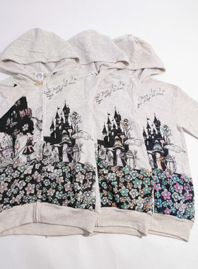 scolar女装 新品太阳光下变色植物印花卫衣外套 143430