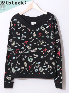 Scolar/丝柯乐 口红 嘴唇 字母 T恤 百搭款 143672