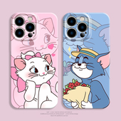 玛丽与汤姆猫适用iPhone16手机壳13promax菲林软壳苹果15情侣11卡通12可爱xsmax高级感超火7plus女x男8创意14