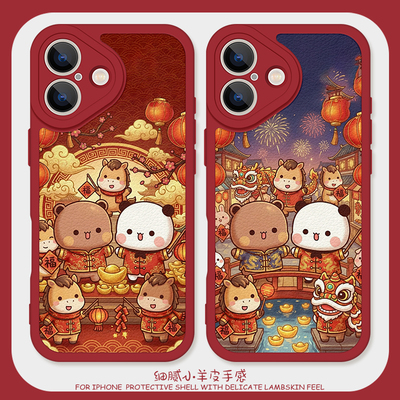 除夕夜红色喜庆手机壳