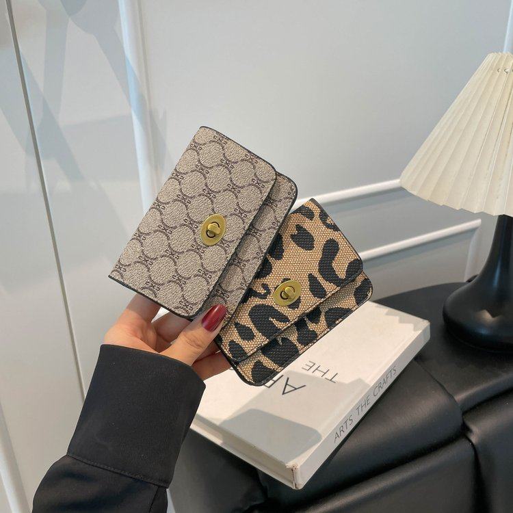 钱包高颜值短款女欧美风复古豹纹三折钱夹小众经典时尚卡证件包,箱包皮具/热销女包/男包,小方包,淘宝优惠券,粉丝福利购,淘宝优惠卷