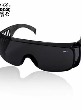 罗卡dk1灰色护目镜防风沙雾防尘防冲击骑行紫外线劳保眼镜防飞溅